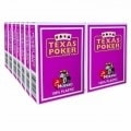 14-game pack of Modiano "TEXAS POKER HOLD EM" cards - Violet.