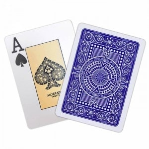 Spelkaartenhouder met 14 spellen Modiano "TEXAS POKER HOLD EM" - Donkerblauw