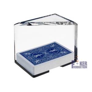 Kartenhalter für Black Jack "4 DECKS" - aus PVC - für 4 Kartenspiele mit je 54 Karten.