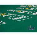 Stół do gry w Pai Gow w zielonym filcowym odcieniu - 180 x 90 cm