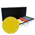 Mallette de 500 jetons de poker "SUITED COLOR" - en ABS insert métallique 12 g - avec accessoires