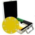 Mallette de 100 jetons de poker "SUITED COLOR" - en ABS insert métallique 12 g - avec accessoires