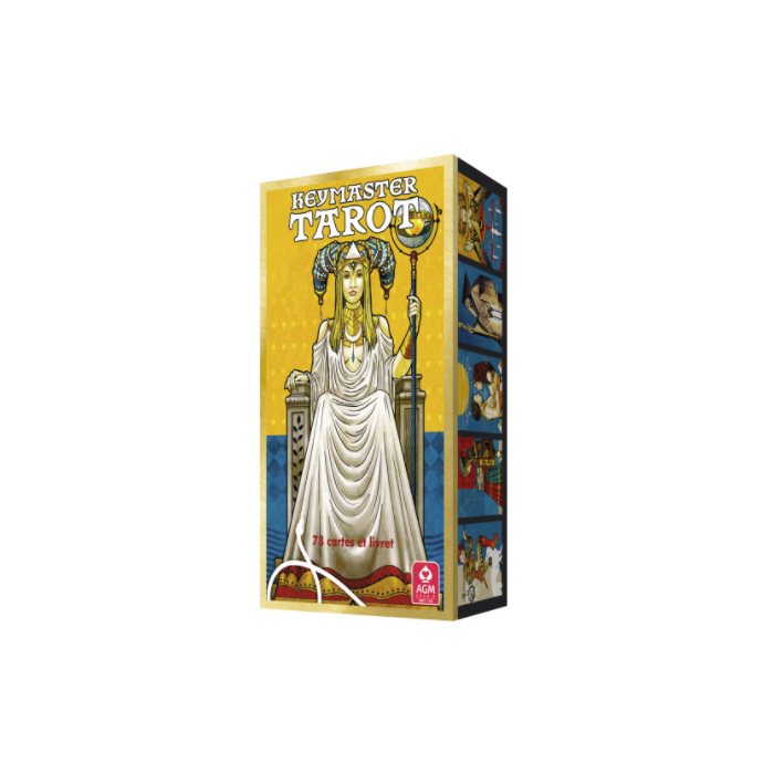 "KEYMASTER" Tarot" può essere tradotto in italiano come "Tarocchi del Guardiano delle Chiavi".