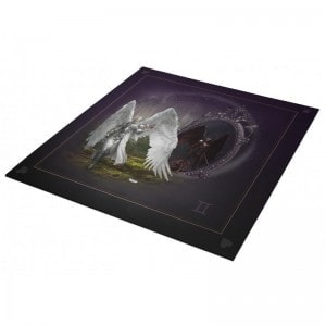 Tapis de cartomancie "ASTRO GÉMEAUX 2" - jersey néoprène - carré - 80 x 80 cm