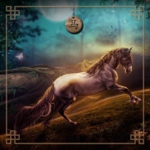 "Chinese Astro Horse" card...