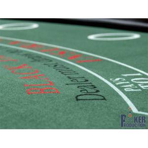 Black Jack table "CIRCUS" - folding legs - 7 players - with chip rack