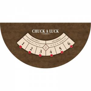 Tapete "CHUCK A LUCK XL" - 200 x 100 cm - jersey de neoprene - Meia-lua - 4 cores.