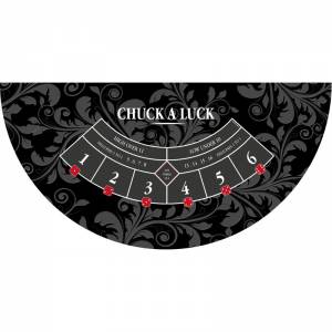 Tapete "CHUCK A LUCK XL" - 200 x 100 cm - jersey de neoprene - Meia-lua - 4 cores.