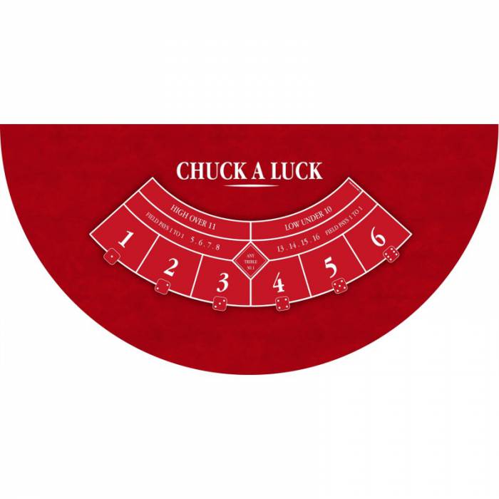 "CHUCK A LUCK XL" mat - 200 x 100 cm - neoprene jersey - Half-moon shape - 4 colors