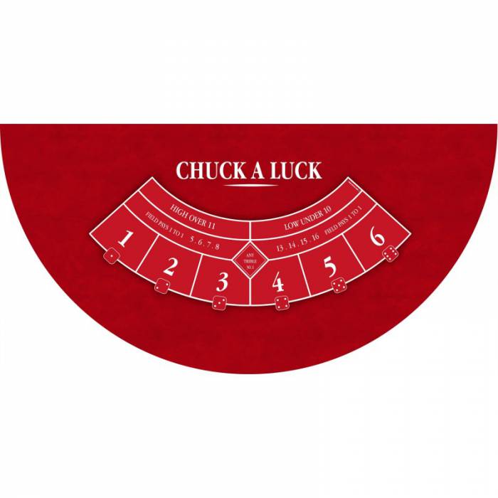 Tapete "CHUCK A LUCK XL" - 200 x 100 cm - jersey de neoprene - Meia-lua - 4 cores.