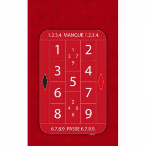 Tapete de jogo "LA BOULE XL" - 180 x 110 cm - jersey de neoprene - 4 cores.