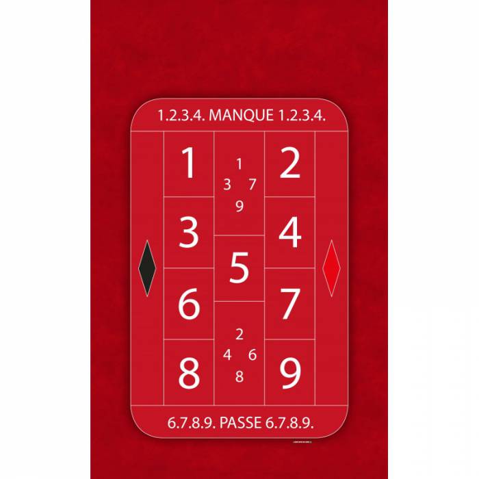 Tapete de jogo "LA BOULE XL" - 180 x 110 cm - jersey de neoprene - 4 cores.