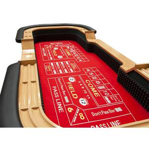 Professionellt Craps-bord "RÖDA TÄRNINGAR"