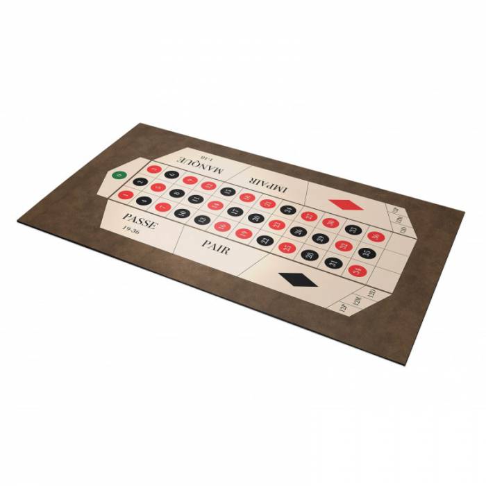 Tapis de "ROULETTE FRANÇAISE XL" - 180 x 110 cm - rectangulaire - jersey néoprène - 4 couleurs