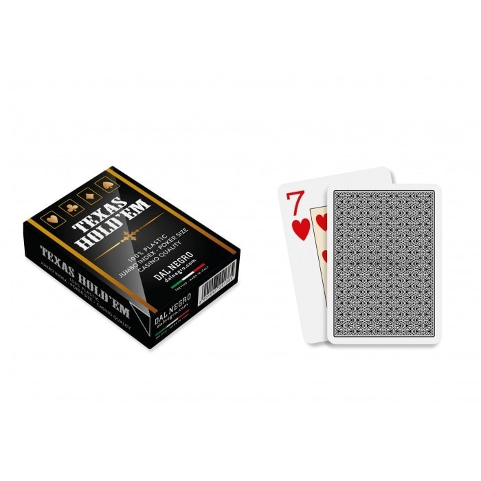 Dal Negro "CASINO" - 55-card 100% plastic deck - poker size - with 2 jumbo indexes.