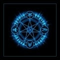 Tarotmatte "DIVINATION 04" - Neopren-Jersey - quadratisch - 80 x 80 cm