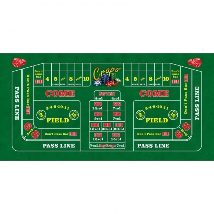 "CRAPS XL" carpet - 180 x 90 cm - rectangular - neoprene jersey