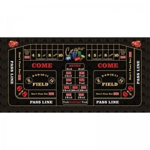 Dywan "CRAPS V.I.P." - 180 x 90 cm - dżersej neoprenowy