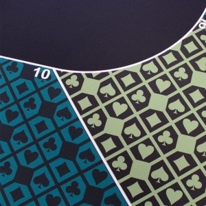 Table de poker "CASINO - DAMIER" – 10 joueurs + dealer- Couleurs au choix