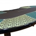 Table de poker "CASINO - DAMIER" – 10 joueurs + dealer- Couleurs au choix