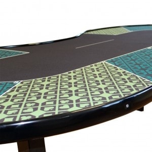Table de poker CASINO - PERSONNALISÉE – 10 joueurs + dealer- Tapis au choix