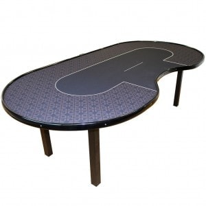 Table de poker CASINO - PERSONNALISÉE – 10 joueurs + dealer- Tapis au choix
