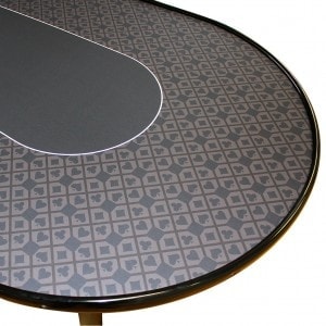 Table de poker CASINO - PERSONNALISÉE – 10 joueurs + dealer- Tapis au choix