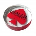 Knop Leverancier "STAR - XL" - van glas - 8 x 2 cm