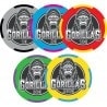 "GORILLAS" Cash Game 500 chip set - Only one available - Will not be reissued - 1/2/10/50/200.