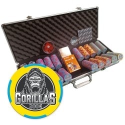 "GORILLAS" Cash Game 500 chip set - Only one available - Will not be reissued - 1/2/10/50/200.