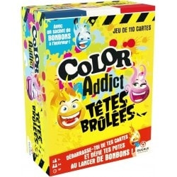 "COLOR ADDICT TÊTES BRULÉES" can be translated to English as "COLOR ADDICT HOTHEADS".