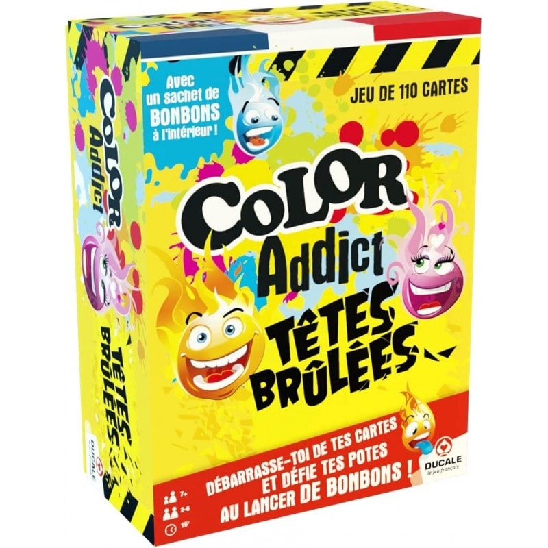 "COLOR ADDICT TÊTES BRULÉES" se traduce al español como "COLOR ADDICT CABEZAS CALIENTES".