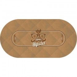 Pokerdecke "HIPSTER" - oval...