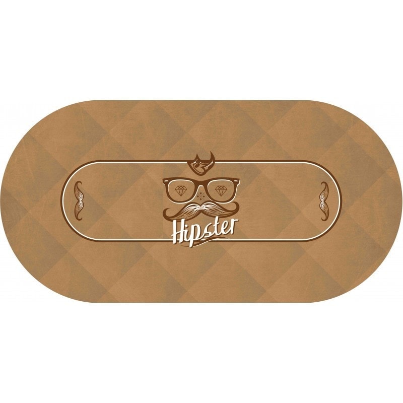 Pokerdecke "HIPSTER" - oval - 3 Größen - 0/8/10 Plätze - Neopren-Jersey.