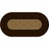 Poker Teppich "VICTORIAN BROWN" - oval - 3 Größen - 0/8/10 Spieler - Neopren-JerseyBitte beachten Sie, dass beim Übersetzen vo
