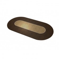 Pokerdecke "VICTORIAN BROWN" - oval - 3 Größen - 0/8/10 Spieler - Neopren-Jersey