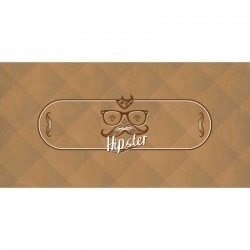 Tapis de Poker "HIPSTER" - rectangulaire - 3 tailles - 0/8/10 places - jersey néoprène