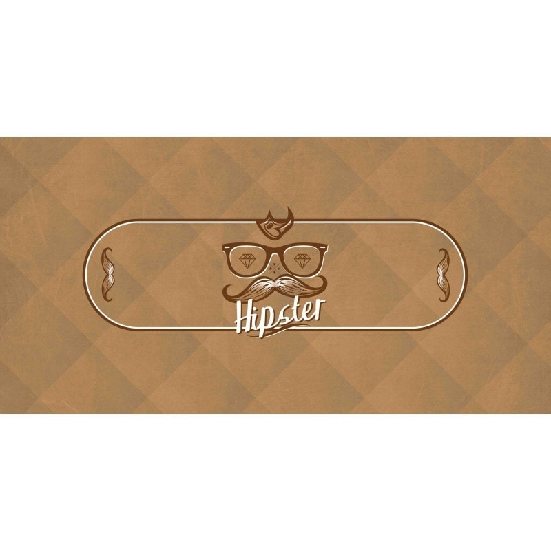 Poker-Teppich "HIPSTER" - rechteckig - 3 Größen - 0/8/10 Plätze - Neopren-Jersey