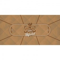 Tapis de Poker "HIPSTER" - rectangulaire - 3 tailles - 0/8/10 places - jersey néoprène