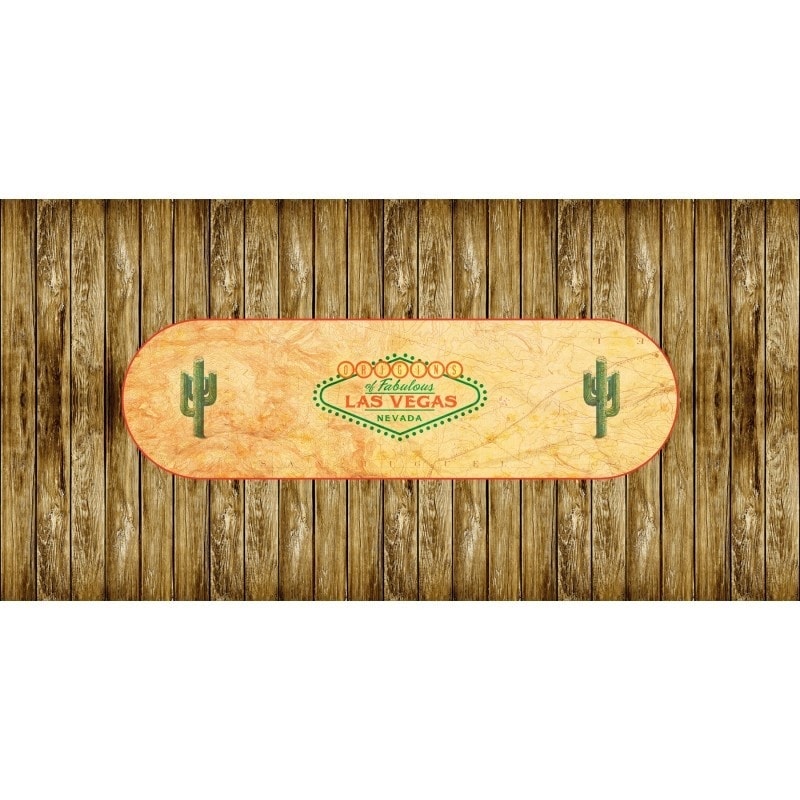 Tapete de Poker "LAS VEGAS ORIGINS" - retangular - 3 tamanhos - 0/8/10 lugares - jersey de neoprene.