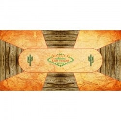 Tapete de Poker "LAS VEGAS ORIGINS" - retangular - 3 tamanhos - 0/8/10 lugares - jersey de neoprene.