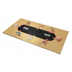 Tapete de Poker "PIN UP" - rectangular - 3 tamaños - 0/8 plazas - jersey de neopreno