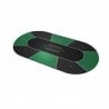 Tappeto da poker "TEXAS HOLDEM VERDE" - ovale - 3 misure - 8/10 giocatori - jersey in neoprene.