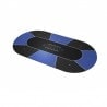 Tappeto da poker "TEXAS HOLDEM BLU" - ovale - 3 dimensioni - 8/10 giocatori - jersey in neoprene
