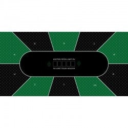 Tapete de Poker "TEXAS HOLDEM VERT" - rectangular - 3 tamaños - 8/10 jugadores - jersey de neopreno.