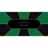 "Poker Mat "TEXAS HOLDEM GREEN" - rectangular shape - 3 sizes - 8/10 players - neoprene jersey fabric."