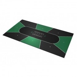 Tapete de Poker "TEXAS HOLDEM VERT" - rectangular - 3 tamaños - 8/10 jugadores - jersey de neopreno.