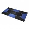 Poker Mat "TEXAS HOLDEM BLAUW" - rechthoekig - 3 maten - 8/10 spelers - neopreen jersey