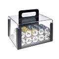 Jaula de almacenamiento de fichas de póker "ACRY 600" para 600 fichas - se vende sin las bandejas.