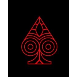 Pokerdecke "TEXAS HOLDEM ROT" - oval - 3 Größen - 0/8/10 Spieler - Neopren-Jersey